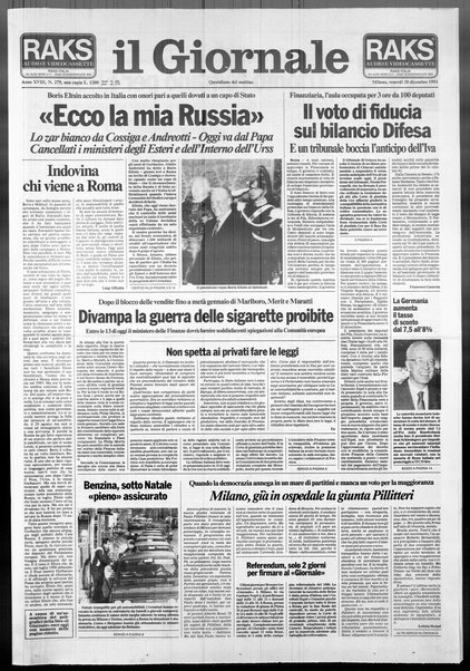 Il giornale : quotidiano del mattino